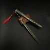 Espada Famosa, Espada de Qin Shihuang, Espada Ruyi, Modelo de Metal, Ornamento de Arma Não Afiada, Conjunto de Brinquedos de Liga, Estilo Antigo