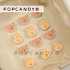 Assando Pão, Ursos e Coelhos Fofos, Contas Artesanais DIY, Estilo Ins Estética de Alto Valor, Contas Acrílicas Dupla Face Femininas