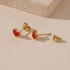 Pendientes Jinxiang 2024 de amor rojo, ligeros, de lujo, con diseño de nicho, elegantes y explosivos, accesorios para mujer.