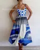 Vestido de tirantes casual, elegante y a la moda, estampado digital nuevo, transfronterizo, vestido de verano para mujer