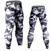Pantalones deportivos ajustados, elásticos y recortados para hombre, con estampado multicolor, para correr, moda europea y americana, XY931