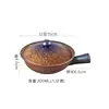 Panela de barro roxo estilo retrô com alça única aquecida e isolada para aleta de peixe, panela de cabeça de leão para barriga de porco cozida lentamente, louça de cerâmica artística para hotel