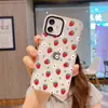 Nuevo producto de verano, único y no repetitivo, funda de teléfono floral de fresa, funda suave transparente para iPhone 16, cubierta anticaídas para Apple 17