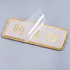 Letreros Metálicos Personalizados para Muebles, Equipaje y Productos para Puertas; Señales de Aluminio Cepillado de Alto Brillo; Identificación de Marca Registrada; Placas de Metal Serigrafiadas