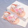 Sandalias de Cristal para Niñas 2025 Verano Nuevos Zapatos de Princesa Aisha para Niños Kulomi Zapatos de Playa Molino de Viento para Niños Medianos y Grandes
