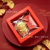 Pingente de Ovelha da Sorte para o Ano da Ovelha, Corrente para Celular com Folha de Ouro, Chaveiro de Bolsa, Enfeite de Carro com Fio Vermelho, Brinde Promocional