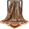 Oferta Especial Seda de Hangzhou Sedas y Satines Bufanda Cuadrada Grande de 90 cm Bufanda de Seda Simulada Bufanda Versátil para Mujer Chal Delgado de Primavera y Otoño Protección Solar