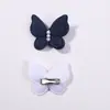 Accesorios para el Cabello Nuevos para Niños de Amazon Pinza para el Cabello con Lazo Tela de Color Sólido Pasador Pequeño con Perla 3017