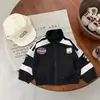 Chaqueta de Béisbol para Niños 2026 Primavera y Otoño Nuevo Estilo Chaqueta Versión Coreana para Niños Ropa Exterior Elegante para Niños Pequeños Chaqueta de Motociclista