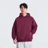 Sudadera con capucha Yizhi 26 Otoño Peso Pesado para Hombres y Mujeres, Sudadera con Capucha de Capa de Aire 420g, Sudadera con Capucha Básica de Color Sólido Capa Base