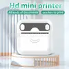 Impressora Portátil de Correção de Erros Estudante Mini Etiqueta Foto Bolso Térmica Bluetooth Móvel Impressora de Código de Barras
