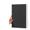 Cuaderno Retro Negro Tarjeta Ultra Grueso B5 para Estudiantes, Simple y Engrosado A5 Blanco Rayado Cuadrícula A6 para Secundaria y Preparatoria