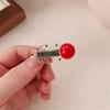 Pinza para el pelo de perla con cabeza de princesa, punto de ola, ovalada, pinza de frijol rojo pequeño, clip lateral premium francés, flequillo lateral, accesorios para el cabello