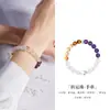 Nuevo Pulsera de Cuentas de Transferencia Ojo de Tigre Amarillo Chino Cristal Blanco Pulsera de Cristal para Mujer Plata de Ley S925 Lujo Ligero Alto Sentido del Diseño