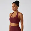 Hermoso Espalda en U con Tirantes Deportivos a Prueba de Impactos Ropa de Fitness Chaleco de Yoga Transpirable Sujetador Deportivo Push-Up con Almohadillas en el Pecho