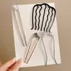 Pasador de Pelo en Forma de U con Perlas para Mujer, Pinza para Moño, Herramienta de Peinado, Pasador Fijo, Nuevo Estilo Chino, Accesorio de Cabello de Alta Gama