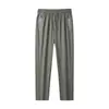 Nuevos pantalones rectos casuales de deporte para exteriores con estampado de seda de hielo para hombres y mujeres, transpirables, de secado rápido, ligeros, pantalones de verano de moda