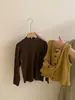 Colete Tricô Estilo Coreano para Meninas Camada Base Simples 2026 Outono Moda Infantil Versátil Bolsa Transversal Calça Comprida Conjunto de Três Peças
