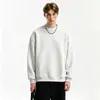 Atacado do fabricante de moletons de cor sólida para adolescentes, blusas de gola redonda com mangas compridas e corte solto para primavera e outono, moletons masculinos modernos multicoloridos