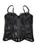Bustier de encaje con ballenas de venta caliente transfronteriza, camisola de malla transparente, top strapless ajustado a la cintura, ropa exterior sexy