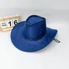 Fábrica de Origem Chapéu de Sol para Viagem Transfronteiriça Lazer para Homens e Mulheres, Camurça Sintética Verão Proteção Solar Chapéu de Cowboy Ocidental Fresco