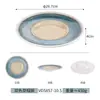 Série Mar Estelar Louça de Melamina Panela Quente Churrasco Restaurante Buffet Tigelas e Pratos Criativos de Imitação de Porcelana Prato para Molho Conjunto de Louças