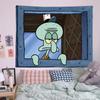 Bob Esponja Tela Colgante Tela de Fondo Tela de Pulpo Colgante Pintura Tela de Pared Dormitorio Dibujos Animados Decoración de Pared Tapiz