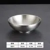 Tigela Retro Coreana de Aço Inoxidável para Macarrão Frio Bibimbap Tigela para Sopa Tigela para Salada Macarrão Instantâneo Tigela Grande Criativa Tigela para Arroz Tigela para Macarrão