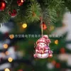 Árvore de Natal da Amazon Transfronteiriça Boneco de Neve de Natal Presente Enfeites de Árvore de Natal Acessórios de Carro em Acrílico Pendente de Árvore de Natal