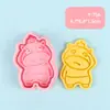 Molde para Galletas de Caricatura de Capibara, Molde para Galletas Impreso Simulado, Molde para Galletas 3D Estéreo Cortado a Presión, Herramienta para Hornear