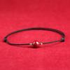 Tobillera de Cuerda Roja Cinabrio para el Año de Nacimiento de Mujer Pulsera de Seguridad Pulsera Simple Diseño de Nicho Pulsera de Estudiante Auspicioso