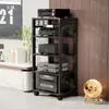 Rack de Amplificador para Casa Espaçamento Ajustável Pés Móveis Multifuncionais para Alto-falantes Suporte Gabinete de Amplificador Rack de Equipamentos AV