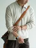 Camisa Polo Retro con Cuello de Espiga Mezcla de Algodón y Poliéster para Hombre 2026 Otoño/Invierno Sudadera Deportiva Casual Ligera