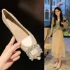 Zapatos Planos de Punta Fina para Mujer, Gamuza Negra, Hebilla Cuadrada Elegante, Boca Baja, Suela Suave, Nuevo Modelo 2026, Estilo para el Trabajo, Estilo de Verano para Mujer