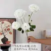 5 Rosas de Montanha de Neve Artificiais para Decoração de Salão de Casamento, Materiais DIY para Mesinha de Cabeceira do Quarto de Casamento, Arranjo de Casamento