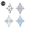 Joias para piercing corporal de titânio ASTM F-136 direto da fábrica, prego labial, prego de orelha, prego de osso mole