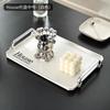 Bandeja de té ligera de lujo, estilo nuevo 2022, para el hogar, sala de estar, mesa de centro, bandeja rectangular para taza de té, taza de agua, plato de almacenamiento, plato de fruta