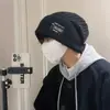 Chapéu de Lã Tendência Outono e Inverno para Casais, Gorro Quente Versátil, Caimento Solto para Circunferência Craniana Grande, Chapéu de Tricô Emagrecedor para Homens