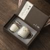 Taza de Té de Gato Ruyao Taza de Té de Cerámica con Filtro Taza Separadora de Agua y Té para Oficina Taza Personal