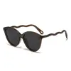 Gafas de sol de moda 2025 con diseño de ola para mujer, Protección solar, Protección UV, Gafas de sol para conducir, Polarizadas