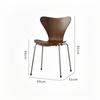 Estilo Nórdico Lujo Ligero Silla Hormiga Silla de Comedor Diseñador Medio Antiguo Hogar Silla de Comedor Celebridad de Internet Café Silla con Respaldo