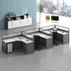 Conjunto de Mesa e Cadeira para Escritório, Estação de Trabalho Financeira, Mesa de Escritório Comercial para Uma Pessoa com Gaveta, Modelo de Mesa