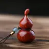 Peça de Cabo de Sândalo Vermelho de Folha Pequena, Pingente da Fortuna, Peça de Brinquedo Pixiu, Pingente Wen Deus da Riqueza, Artesanato de Brinquedo de Madeira Atacado