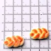 Accesorios de Resina Mini Comida Horneada Artificial Juguete Pan DIY Pegamento de Crema Parche para Funda de Teléfono Móvil Accesorios para el Cabello Materiales Decorativos