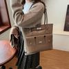 Roupas de trabalho casuais, bolsa de grande capacidade para mulheres, nova moda outono e inverno 2025, pasta profissional feminina, bolsa de ombro