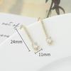 Ganchos para Oreja DIY Color Conservante Cobre Chapado en Oro Accesorios de Zirconia Micro-Pavé Hechos a Mano Aretes de Diamantes Aretes Aretes Materiales para Accesorios