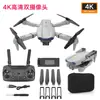 Dron E88 Transfronterizo Doble Cámara Aéreo Plegable Ligero Quadcopter E99 Altura Fija K3 Avión de Juguete con Control Remoto