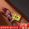 Colgante Artesanal Estilo Año Nuevo Estilo Tíbet con Borlas de Colores Tejidas a Mano y Thangka Semipintado a Mano en Estilo Étnico para Uso Personal