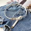 Cinturón de Mujer, Cinturón Pequeño de Cuero, Elegante Cinturón Decorativo para Jeans, Cinturón de Mujer Sencillo y Versátil, Cinturón Accesorios Estilo Bohemio