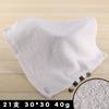 Toalla cuadrada blanca de algodón para catering de hotel KTV, 30 x 30 cm, toalla de aviación, toalla de mano, toalla pequeña para restaurante, trapo desechable